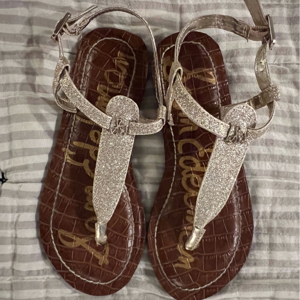 Sam Edelman Kids Sandals in Glitter and Brown